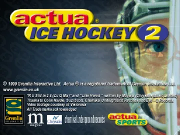 Actua Ice Hockey 2 (EU) screen shot title
